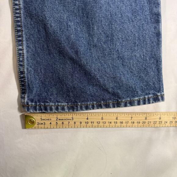 Vintage Y2K Tommy Hilfiger Jeans Mens 32x32 Stretch Denim Straight Leg Loose - Picture 6 of 8